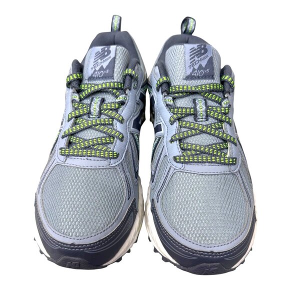 New Balance 410 V5 Trail Running Shoes Gray Neon Athletic Sneakers 6.5 - Picture 2 of 10